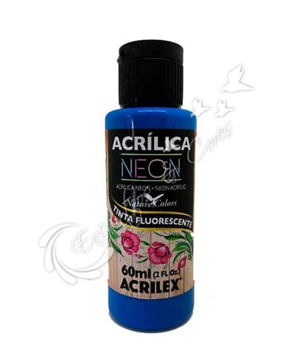 ACRILICA FOSCA NEON AZUL 60ML ACRILEX