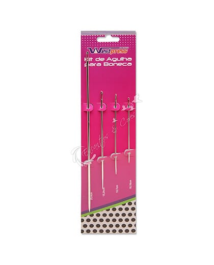 AGULHA BONECA KIT WESTPRESS TAM 23cm 15cm 12cm 10cm C/ 4UN