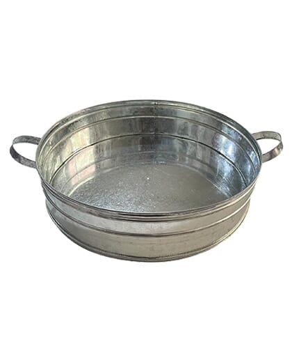 BANDEJA REDONDA GRANDE GALVANIZADO