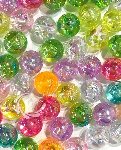 MIÇANGAS REDONDA COLORIDA CRISTAL PEROLIZADA 20GR