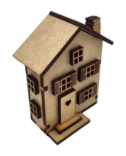 MINI CASINHA 3D  3,5X7X7,5CM