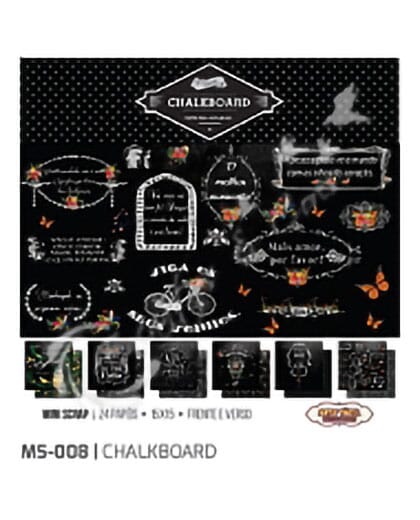 MINI SCRAP 15X15 MS-008 CHALKBOARD