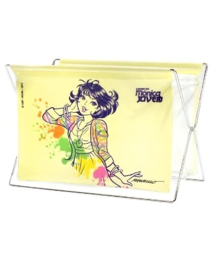 PORTA-OBJETO TURMA DA MÔNICA P AMARELO MÔNICA