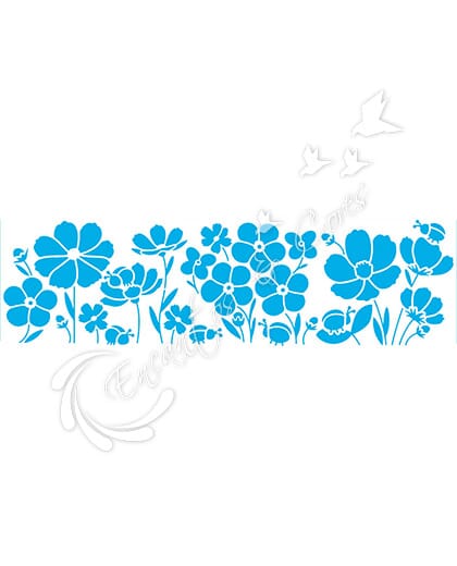 STENCIL II LT STE-447 BARRADO FLORAL