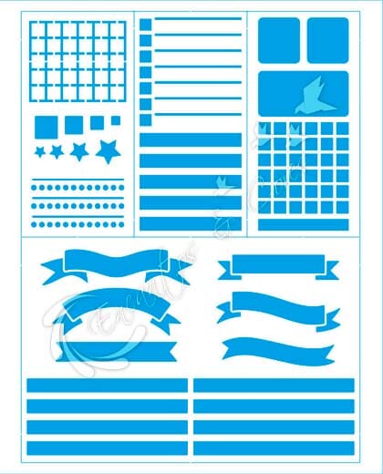 STENCIL LIT STM-748 TAGS PARA PLANER