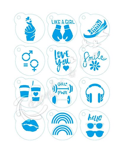 STENCIL LITOARTE MINI KIT STMI-026 ESTAMPARIA COLEÇÃO TODA FORMA DE AMAR