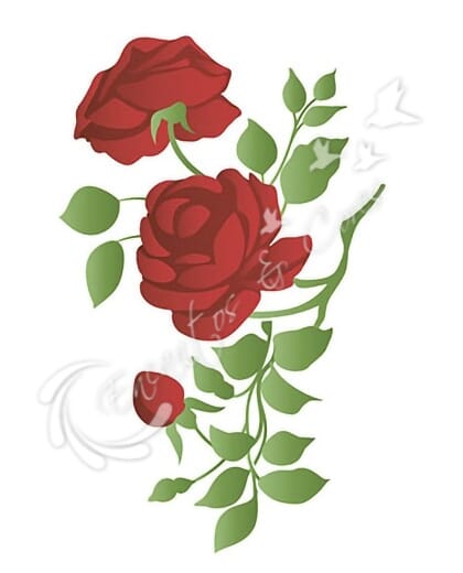 STENCIL LITOARTE SOBREPOSIÇÃO ST-130 FLOR ROSAS