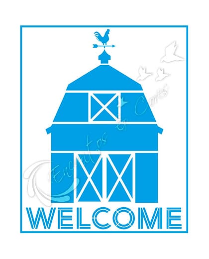 STENCIL LITOARTE STR-189 COUNTRY CELEIRO WELCOME