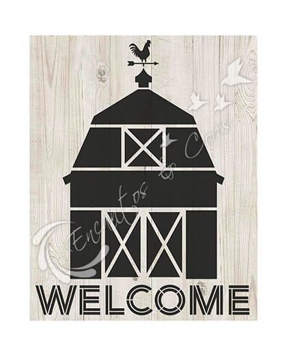 STENCIL LITOARTE STR-189 COUNTRY CELEIRO WELCOME